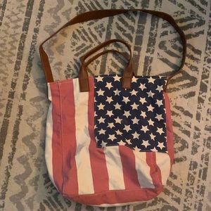American Flag tote bag